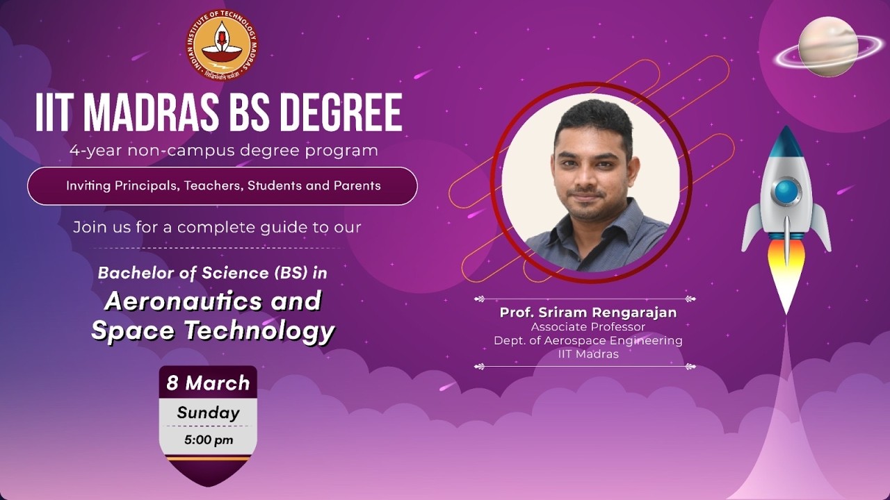 Обзор программы бакалавриата по аэронавтике и космическим технологиям в IIT Madras - профессор Шр...