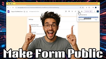 Hoe maak je een Google-formulier openbaar op je pc? | Eenvoudige stapsgewijze handleiding (2025)