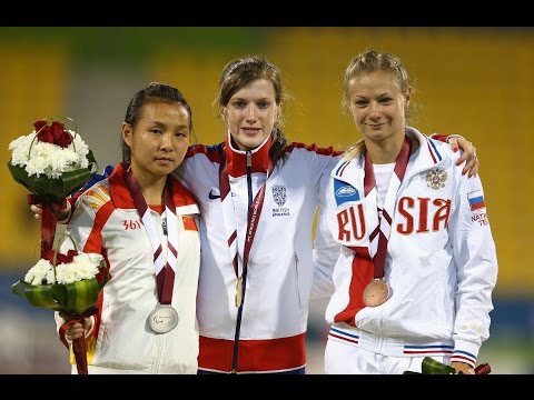 Women's 100m T38 | Victory Ceremony |  2015 IPC Athletics World Championships Doha