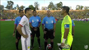 Coin Lands On Its Side During Coin Toss (Colombia vs Paraguay)