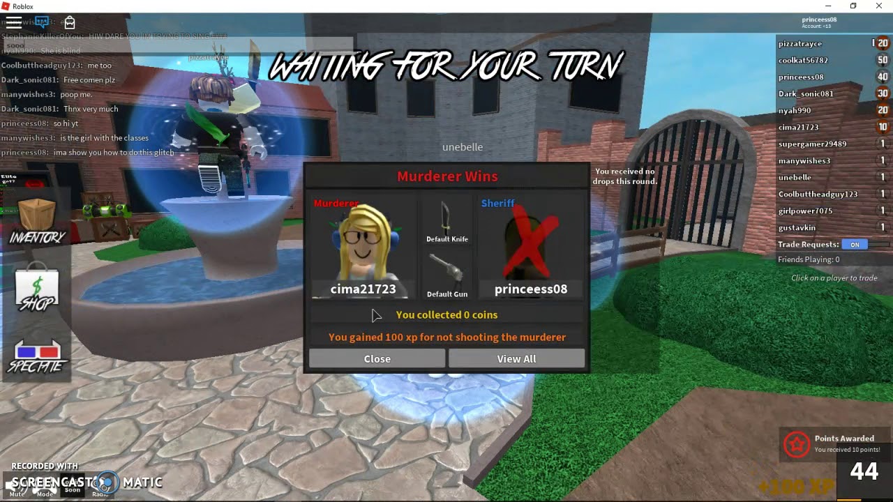 murder mystery glitch!!!!