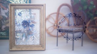 ワイヤー×レジン初心者さん向け✨ブルーローズの簡単かわいいインテリア雑貨の作り方！ How to make Blue Rose interior goods
