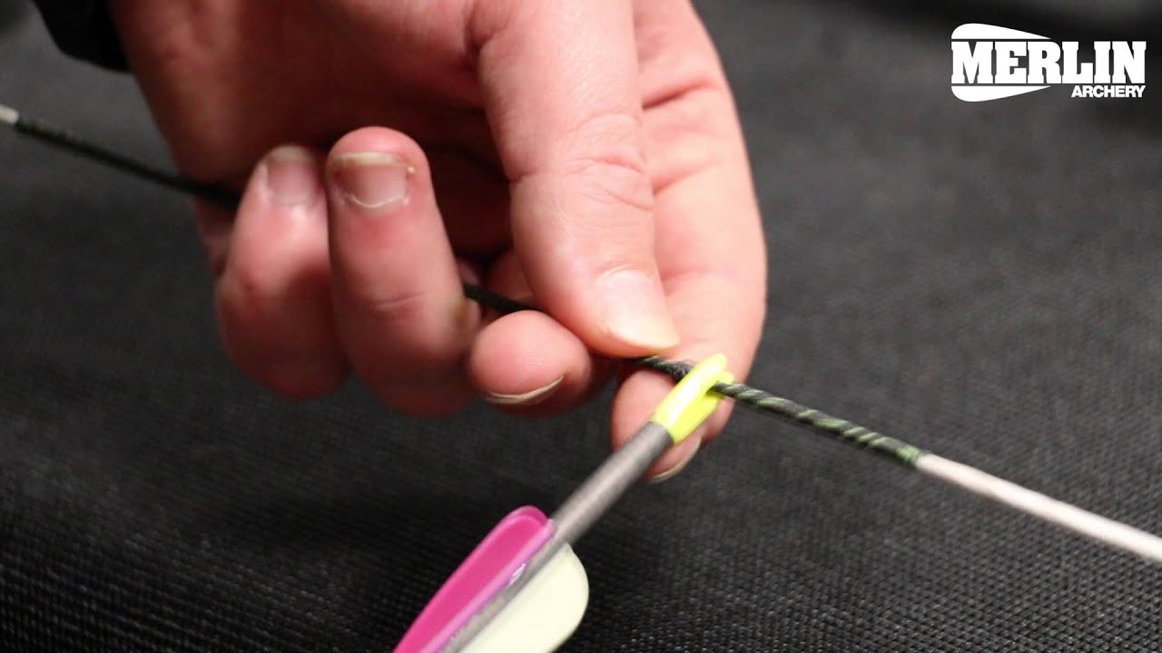 How to tie on a nocking point YouTube