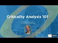 Criticality Analysis 101