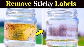 Remove Sticky Labels Glue Residue from Plastic without Scratching Containers - Mr Oden