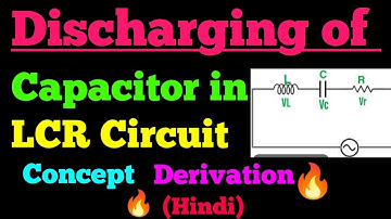 discharging of capacitor in lcr circuit