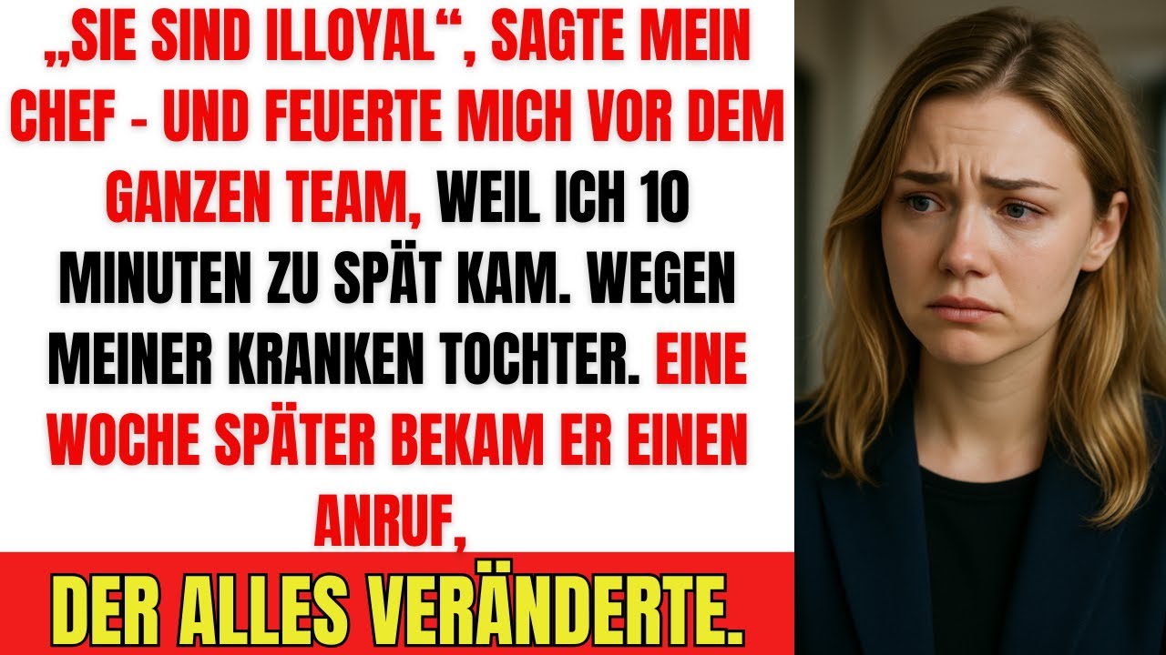 Gekündigt vor dem ganzen Team wegen Verspätung – doch was danach geschah, zerstörte alles