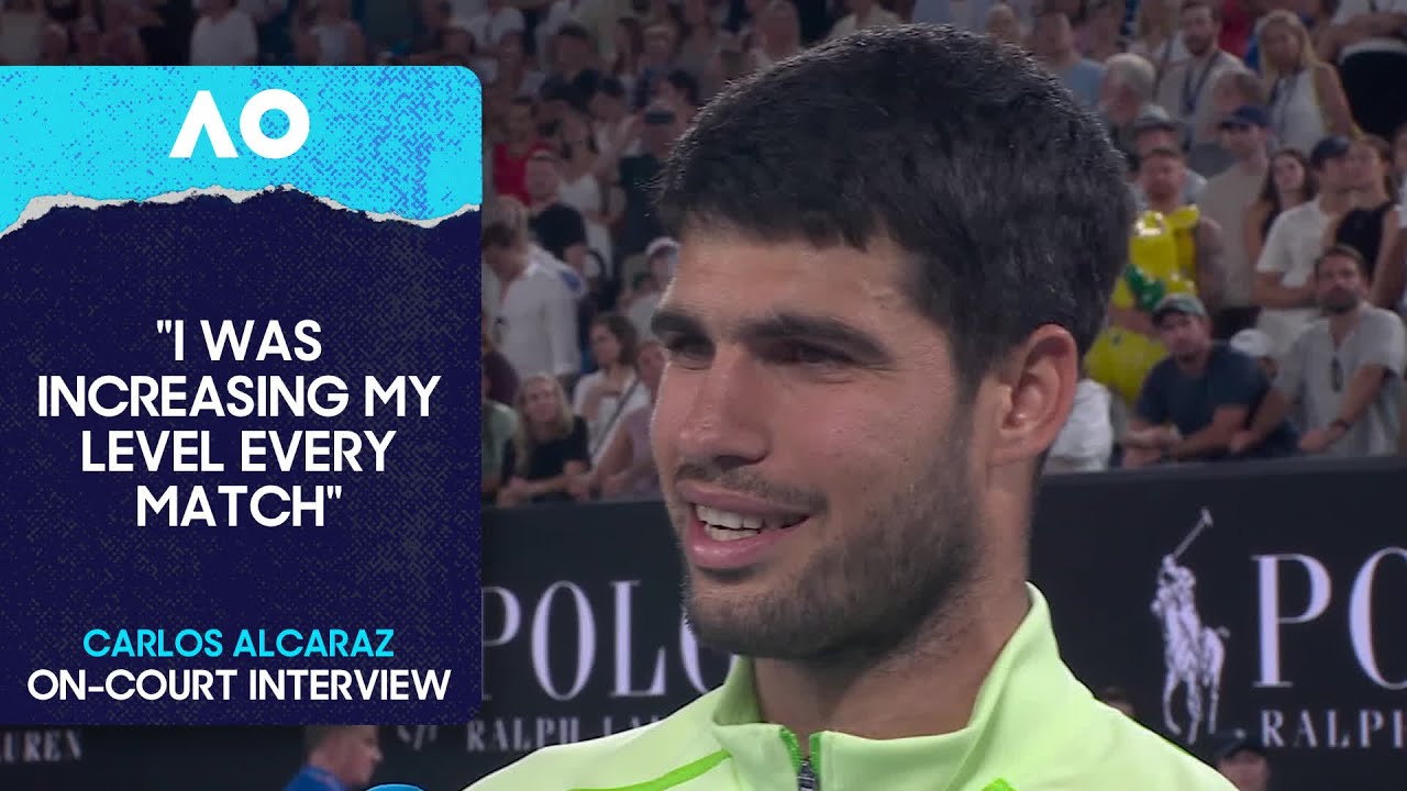 Carlos Alcaraz On-Court Interview | Australian Open 2026 Quarterfinal