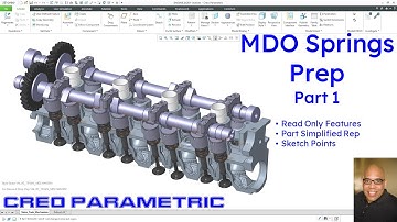 Creo Parametric - Preparation for MDO Springs Video (Part 1 of 4)