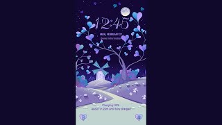 Galaxy Premium Theme -  Spring Moonlight Animated Lockscreen Profile