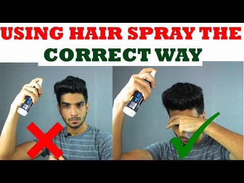 WHAT is a HAIR SPRAY and HOW to use hair spray for men?  Men's hairstyling products in