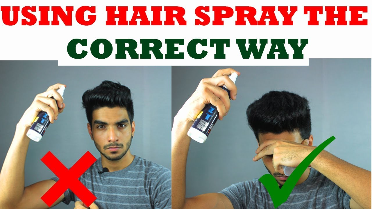 WHAT is a HAIR SPRAY and HOW to use hair spray for men? Men's hairstyling  products in India - YouTube