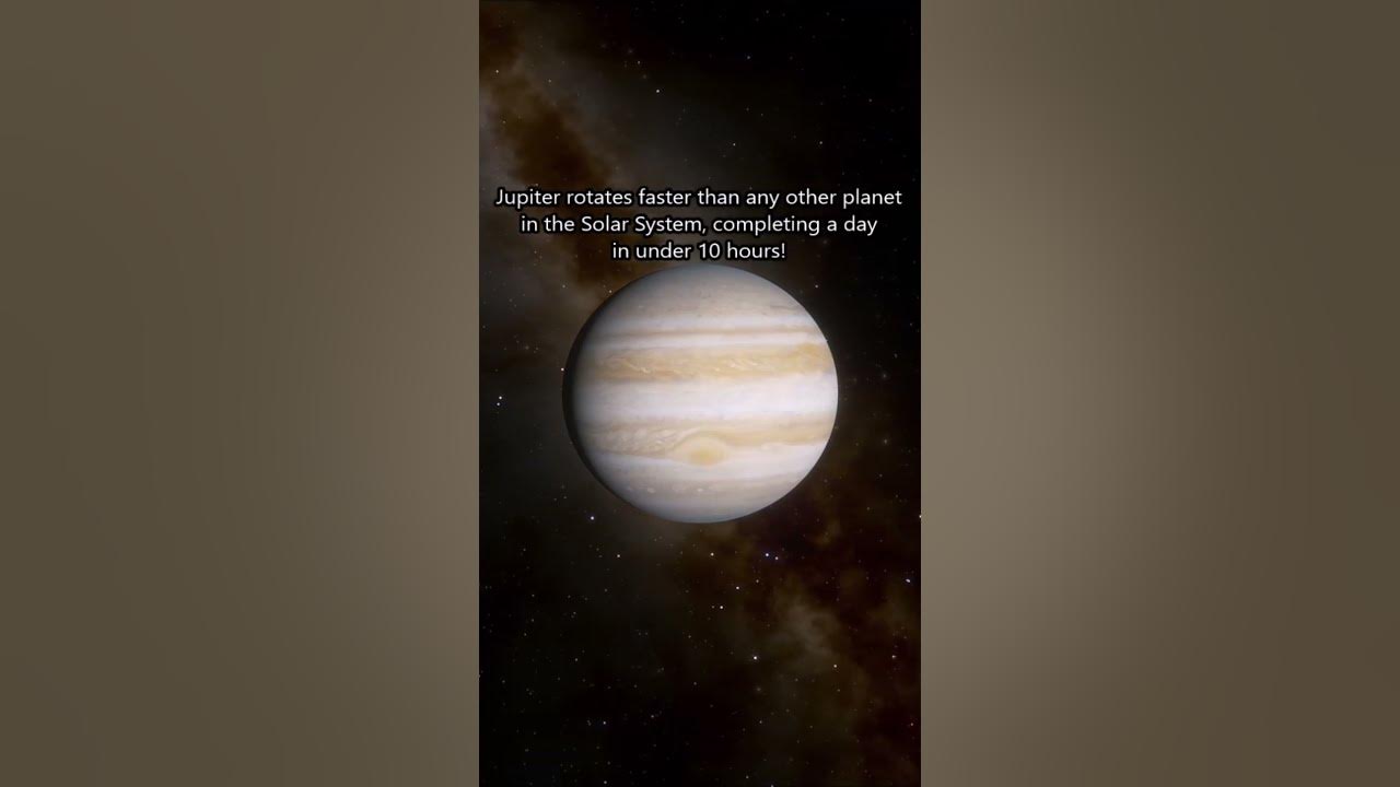 Which planet rotates the fastest youtube