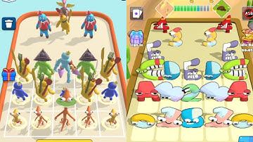 Merge Rainbow Friends Run Vs Merge Alphabet Fusion Lore Max Level Gameplay