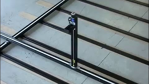 large, open frame, motor driven xy table