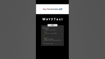 Wavy Text Animation 🌊🔤 #Shorts