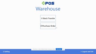 EPOS Warehouse Stock Transfer screenshot 2