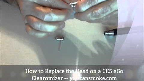 How to Replace the Head on a CE5 eGo Clearomizer -- yesicansmoke.com