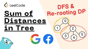 Leetcode 834 - Sum of Distances in Tree (Visualise Rerooting DP)