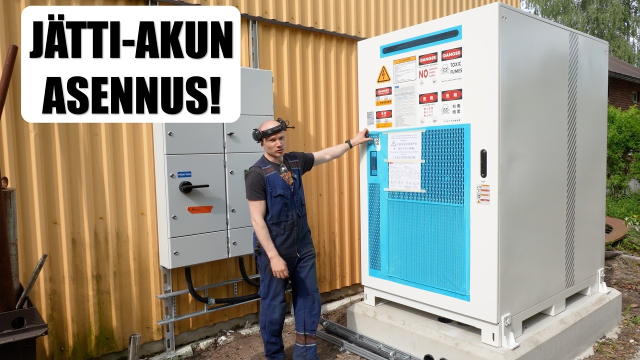 3 tonnin jättiakku vihdoin paikoillaan – reservimarkkina kutsuu!