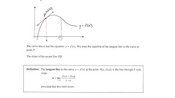 Calculus I sect 2.7 - Derivatives and Rates of Change