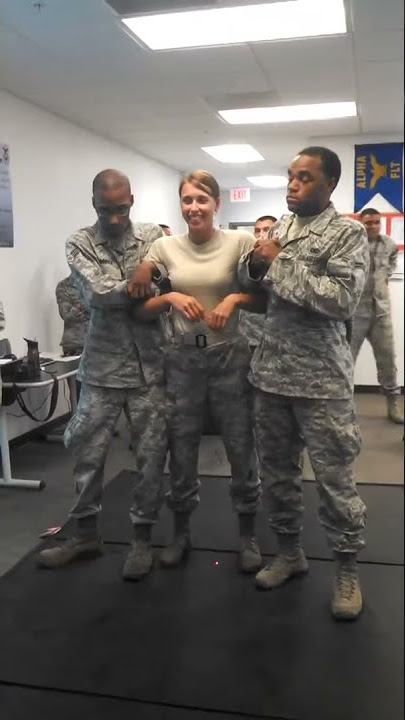 US Air Force Girl gets Tazed and has Wandering Hands   theync com