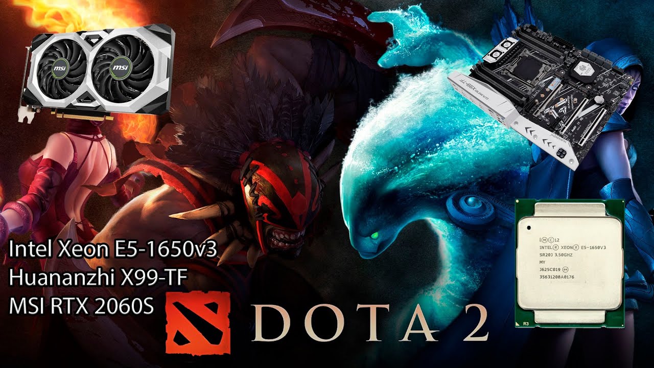 Dota 2 | Intel Xeon E5-1650v3 + RTX 2060S | 1080p - YouTube