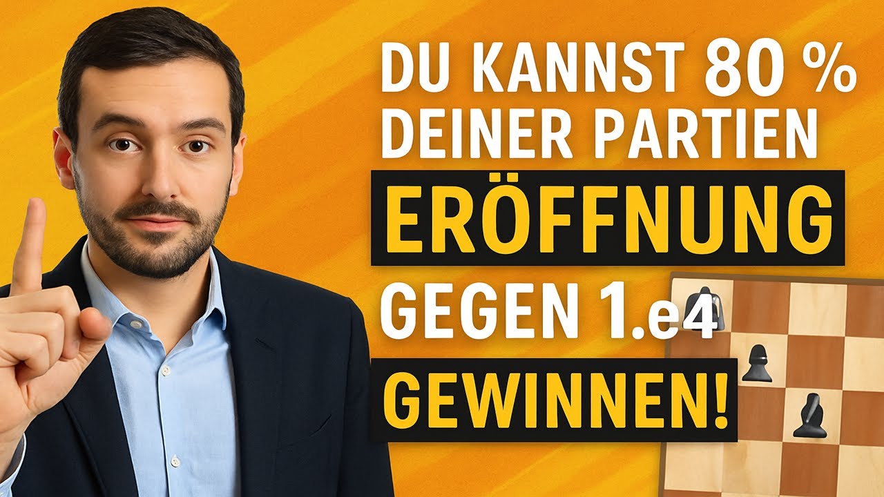 Du kannst 80 % deiner Partien mit dieser Eröffnung gegen 1.e4 GEWINNEN!