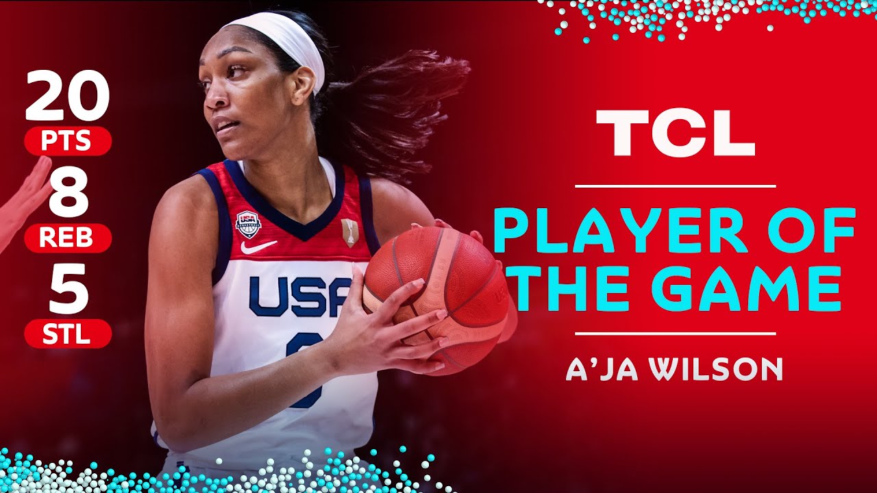 AJa Wilson   20 PTS  8 REB  5 STL  TCL Player of the Game
