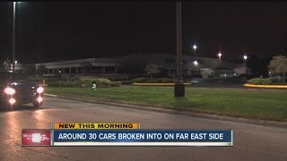 30 vehicles broken into at security company