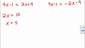 Solving Absolute Value Equations and Inequalities