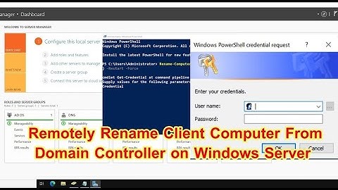 How To Remotely Rename Client Computer From Domain Controller On Windows Server