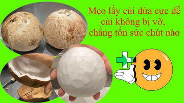 Mẹo lấy cùi dừa cực dễ #meolaycuiduacucde #amthuc #biquyetnauanngon