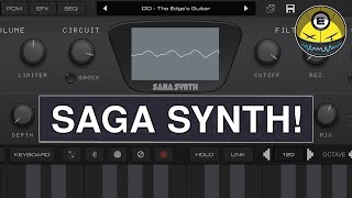 Saga Synth for iOS - Sweet Retro Chiptune Synth!