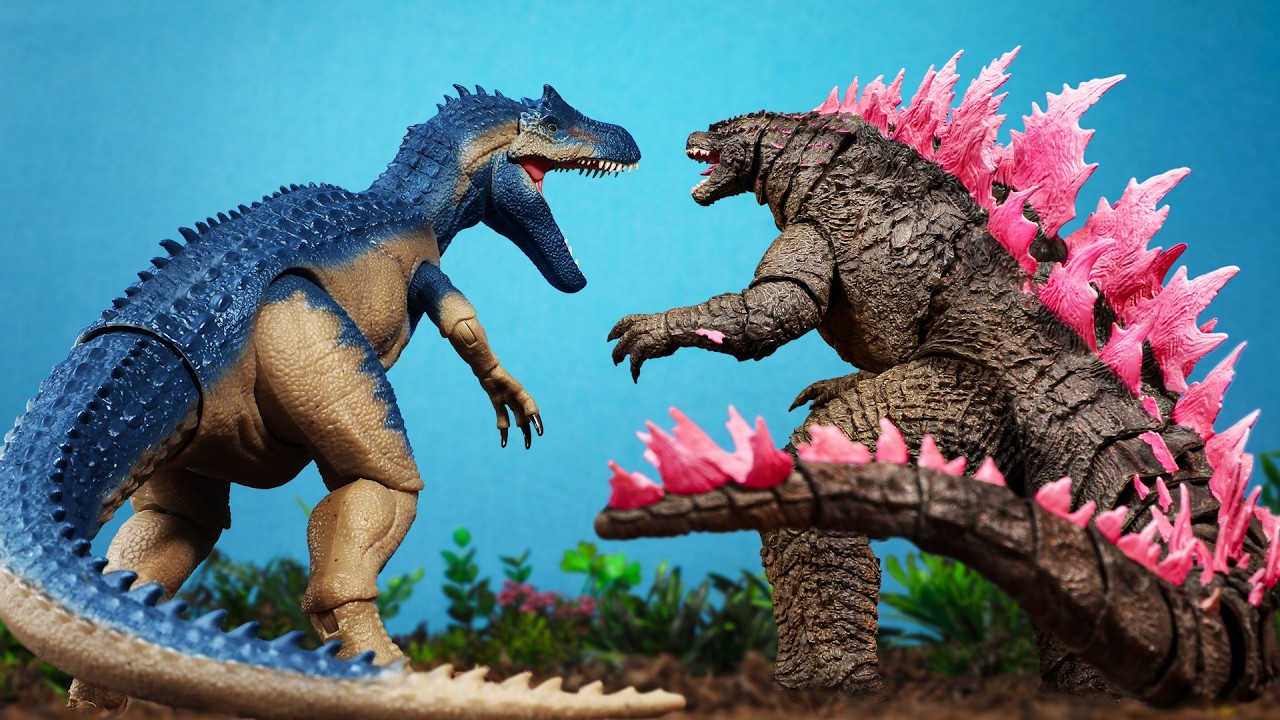 GODZILLA x KONG x ALLOSAURUS : The Kaiju Adventure (Part 3) | Stop-motion toy fight