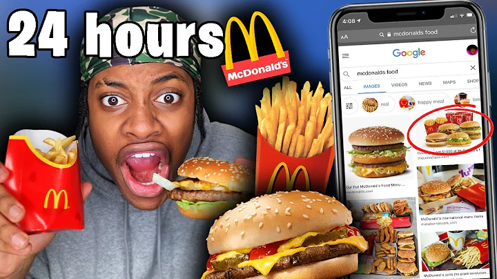 Letting Google Images DECIDE What I Eat For 24 Hours!! (HARD FOOD CHALLENGE)