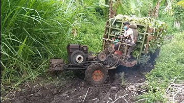 Xe công nông chở chuối đường lây rất là khổ