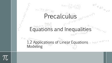 Applications in Linear Equations: Modeling