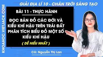 Địa lí 10 Bài 11: Thực hành đọc bản đồ các đới, kiểu khí hậu trên Trái Đất | Chân trời sáng tạo