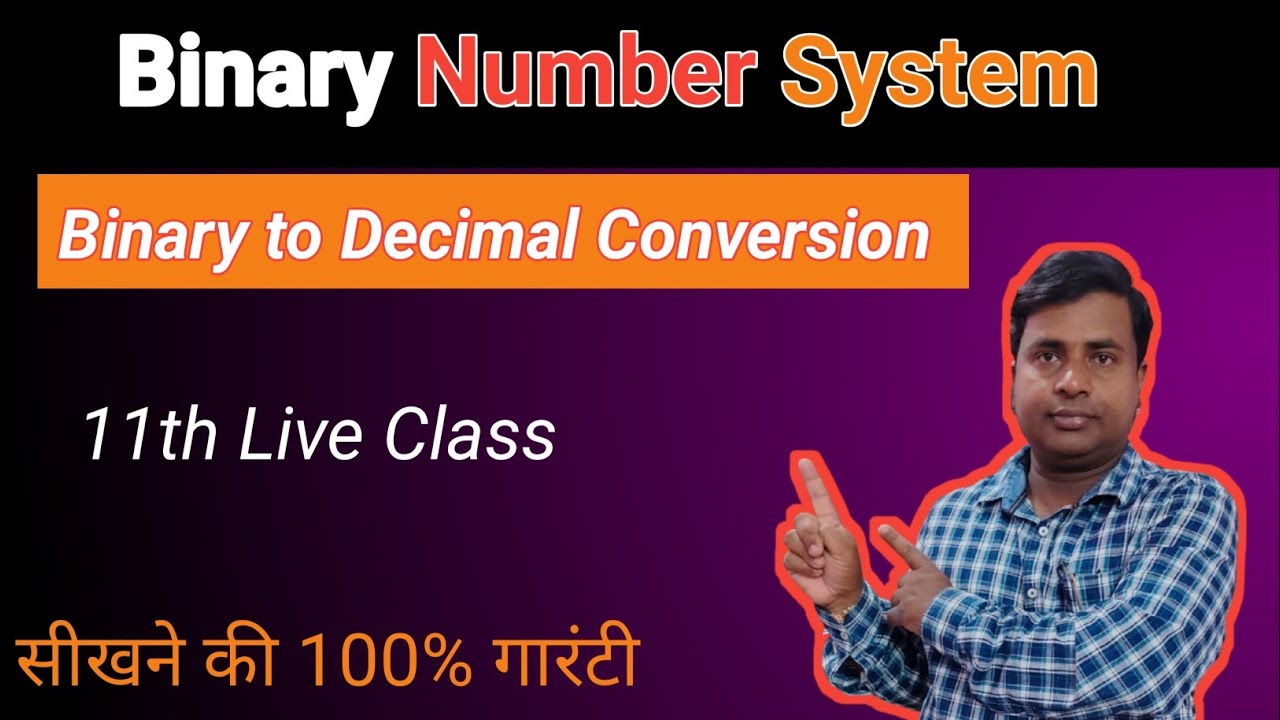 Binary Number System (11th Live Class) - YouTube