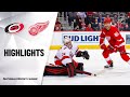 NHL Highlights | Hurricanes @ Red Wings 3/10/20