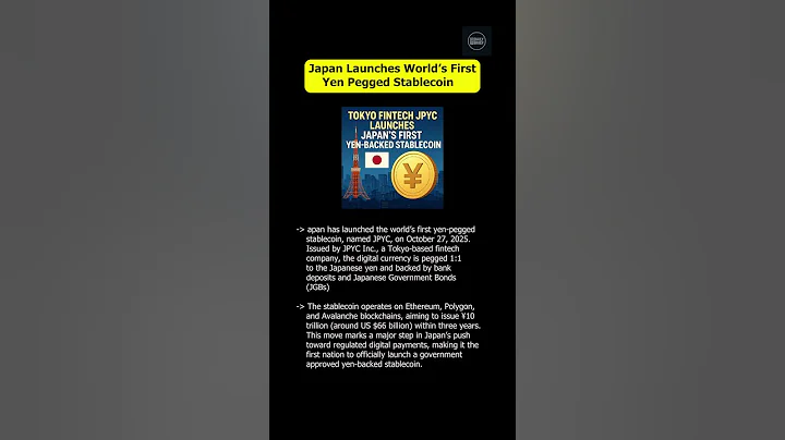 Current Affairs 28 Oct 2025 Japan Launches World's First Yen Pegged Stablecoin #currentaffairs