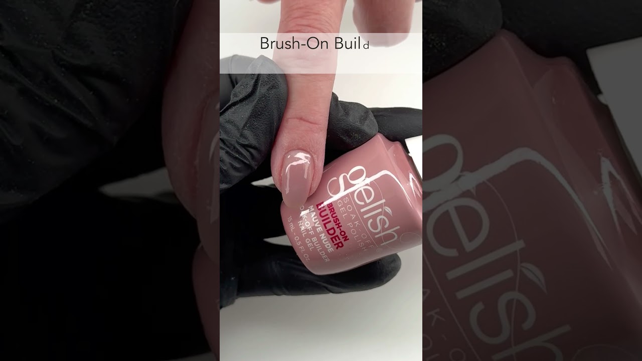 Gelish Brush-On Builder (Mauve Nude) Infill Step By Step Video