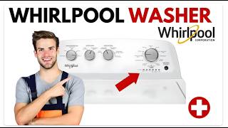 Whirlpool Washer ReCalibration Steps