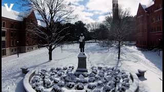 ❤️範得堡大學雪景 #抖音熱門 #美國名校 #南方哈佛 #大學