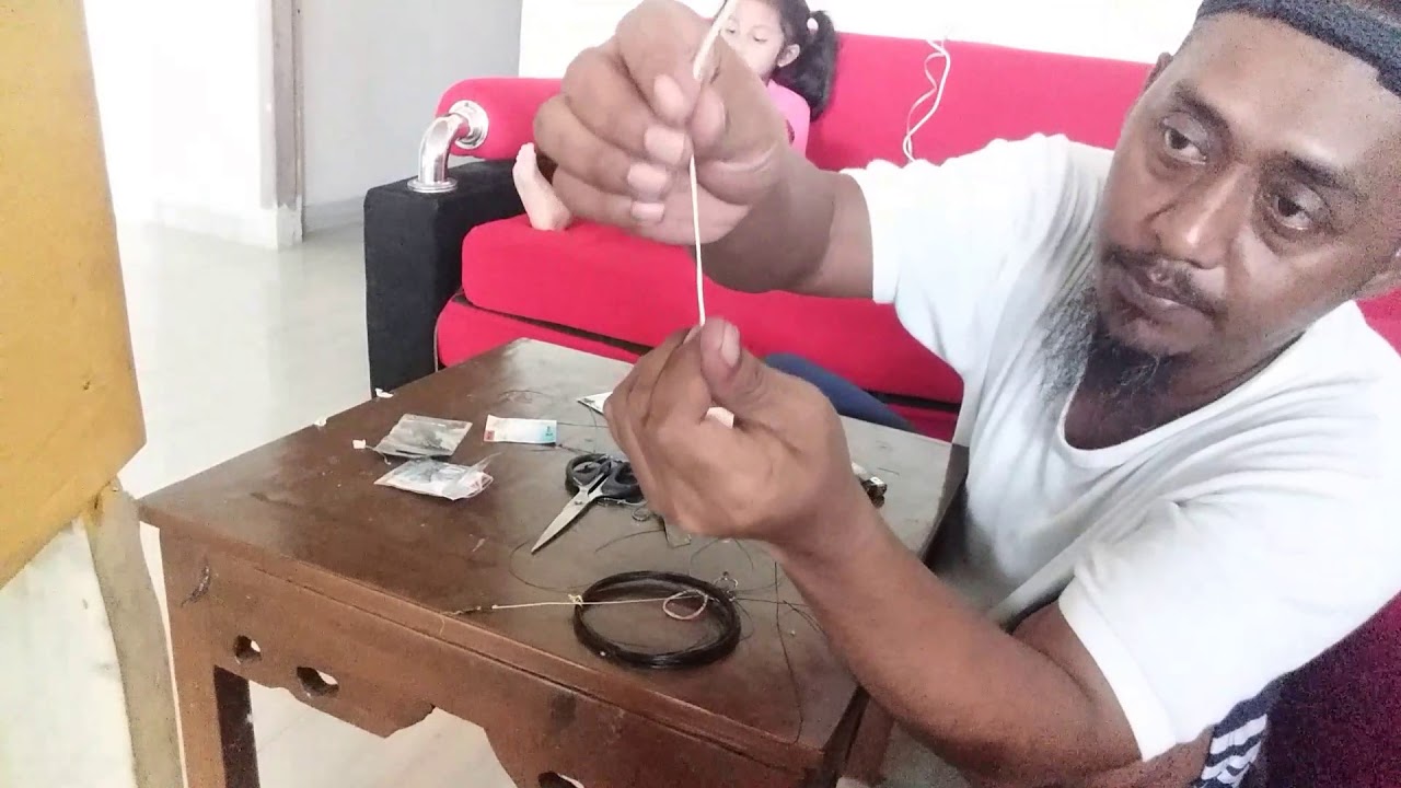 Tutorial Cara merakit pancing gabus umpan kodok asli anti nyangkut