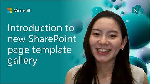 Introduction to new SharePoint page template gallery