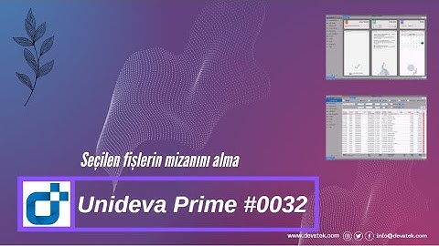 Seçili fişlerin mizanını alma #0032