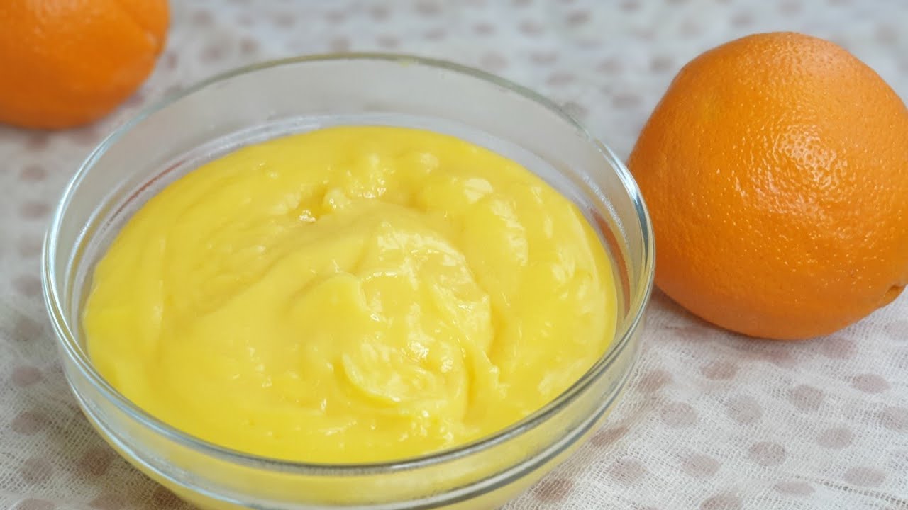 la crème à l'orange,  curd à l'orange
