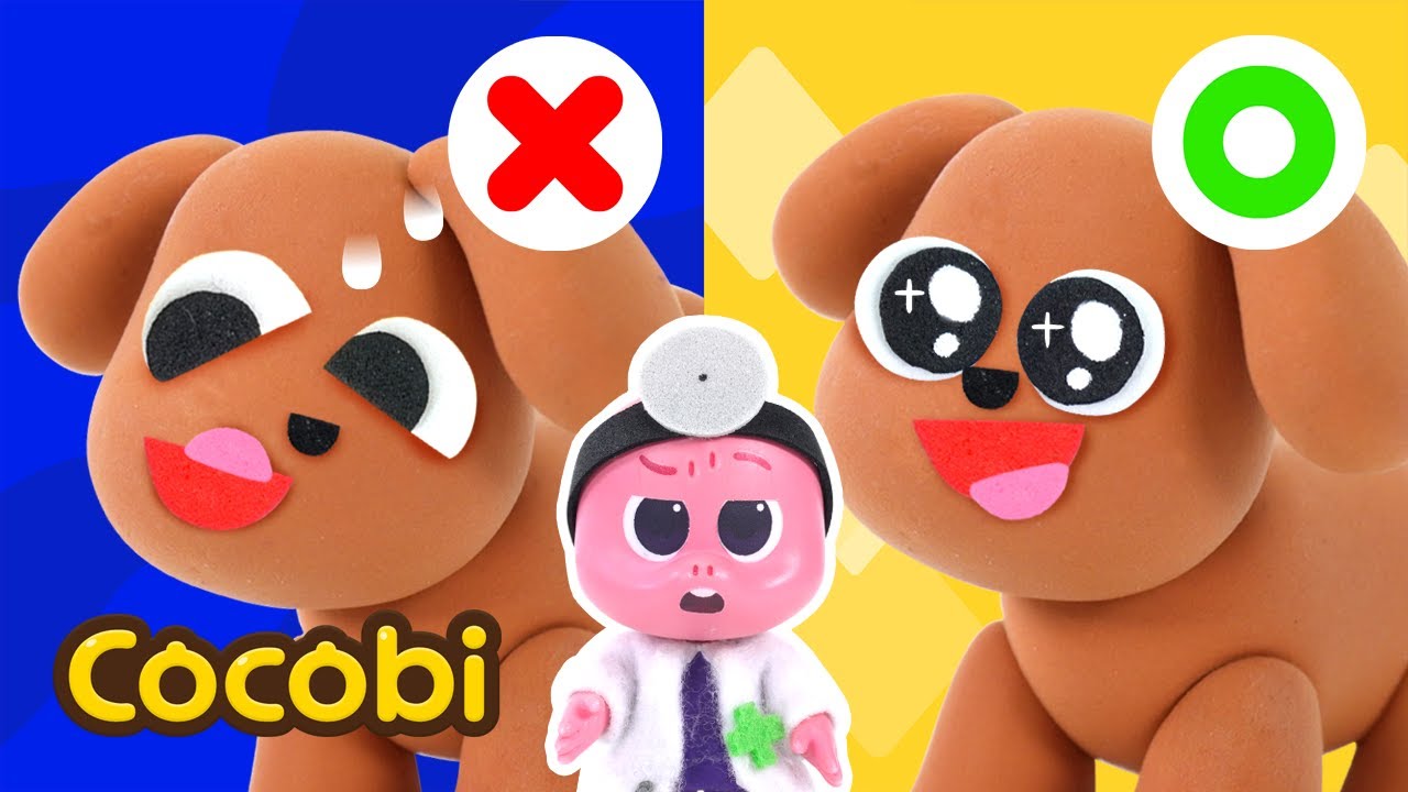 Solve the Animal Face Puzzle!🤩 + More Fun Songs for Kids | Cocobi